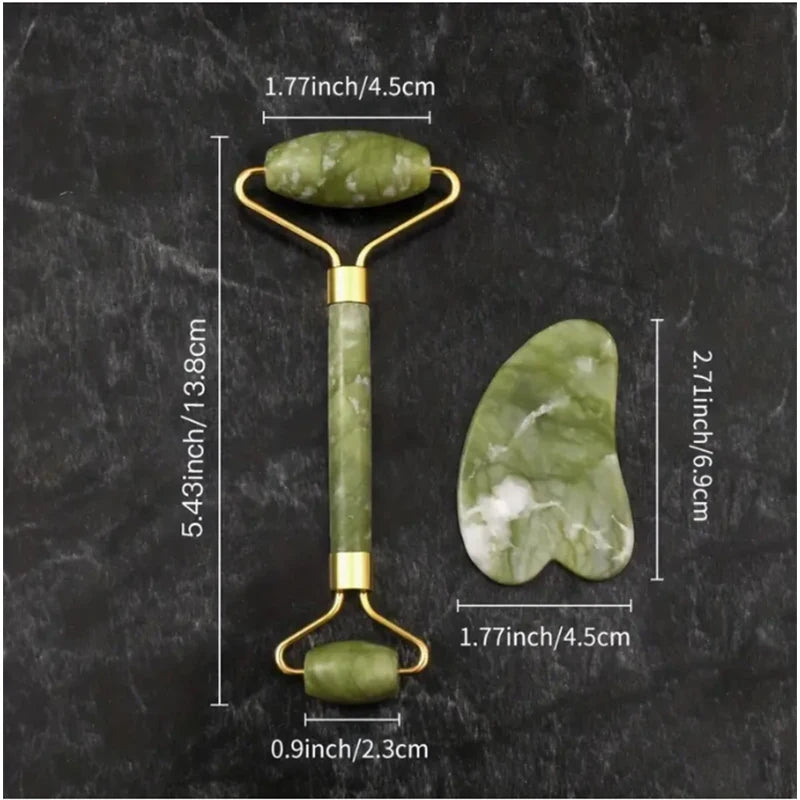 Jade Beauty Roller & Scraper Bar