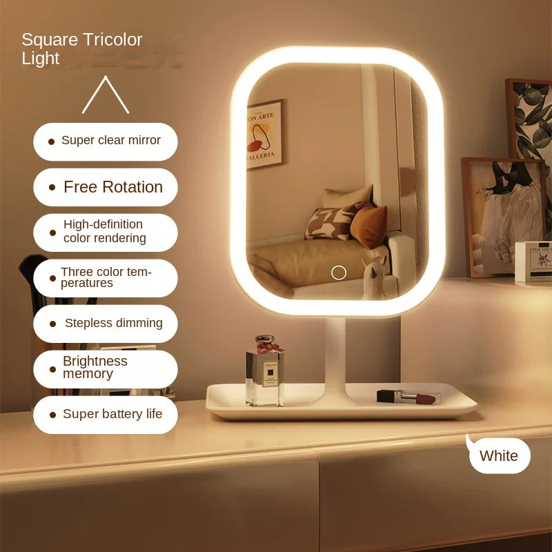 Modern Desktop LED Vanity Mirror