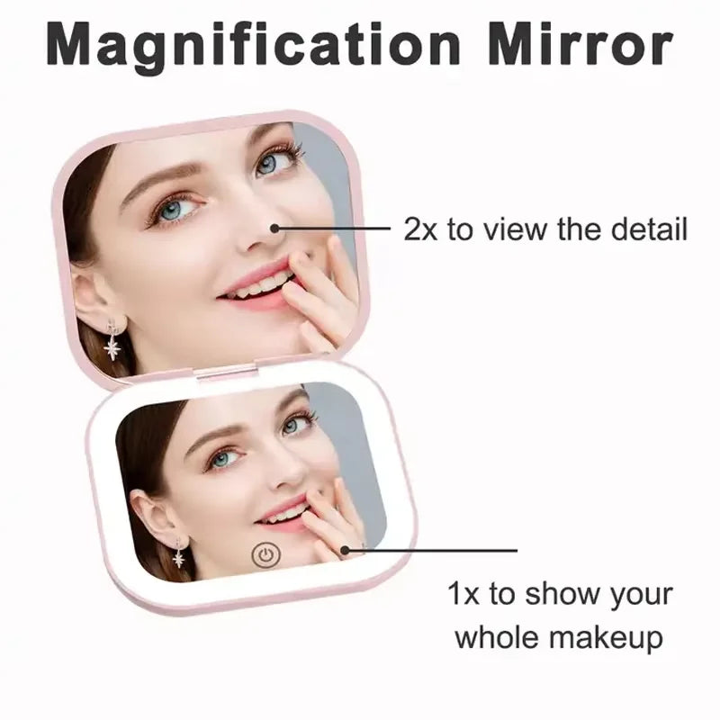 Pocket Lighted Travel Mirror