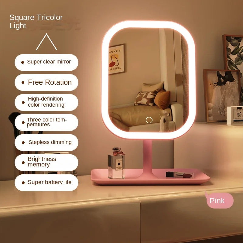 Modern Desktop LED Vanity Mirror