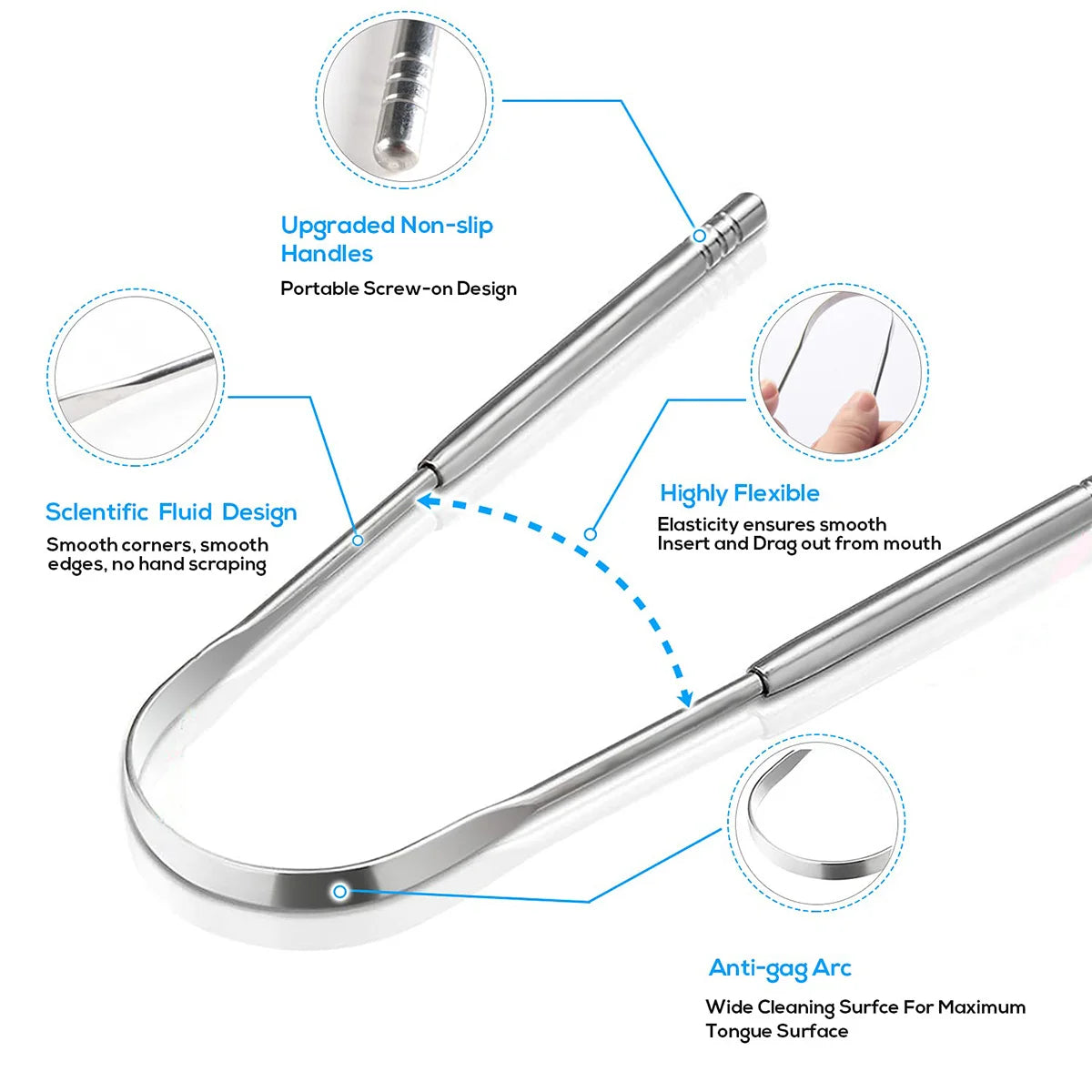 FreshGuard Pro Stainless Tongue Cleaner